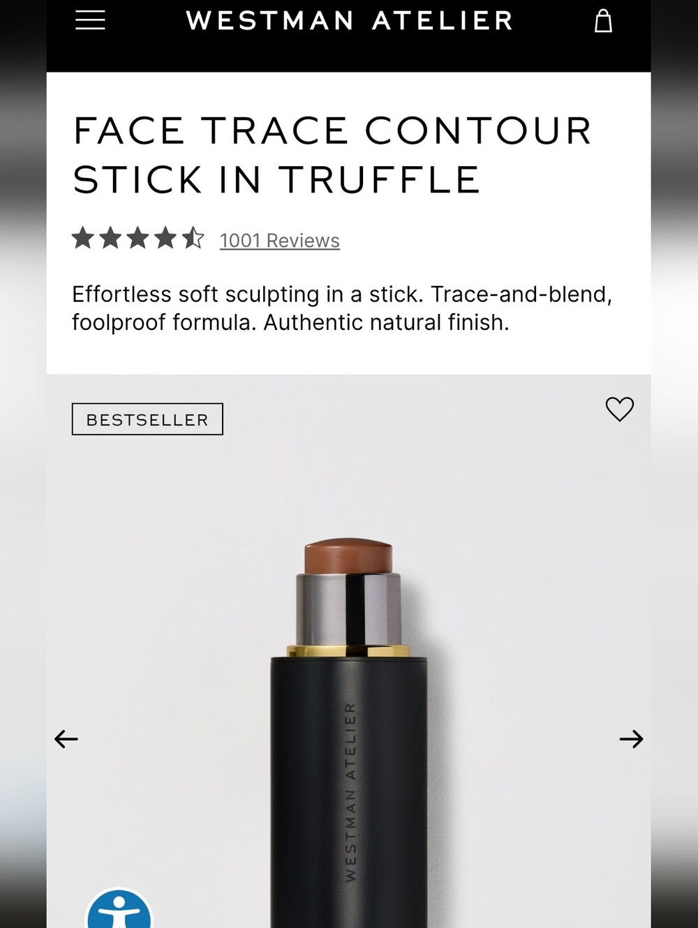Westman Atelier Face Trace Contour Stick — Truffle Brown